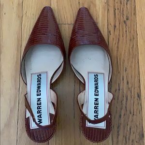 Warren Edwards sling back 2 inches heel